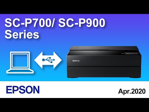 How to Connect a Printer and a Personal Computer Using USB Cable (Epson SC-P700/SC-P900) 