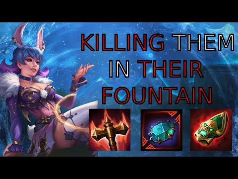 SO MUCH DAMAGE I LITERALLY KILL IN THEIR FOUNTAIN - Bastet Solo Smite Conquest