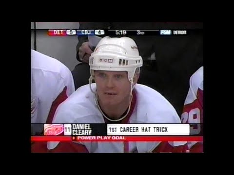 06/07 RS: Det @ CBJ Highlights - 12/28/06 (Cleary Hat Trick)