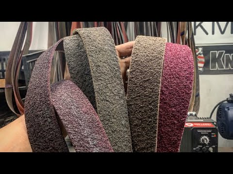 Surface Condition/Scotch bright belts!! why you need them in your life for knife making!!!