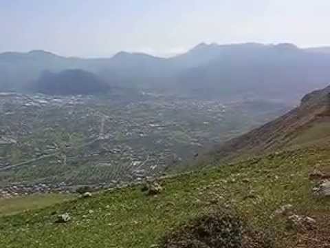 Monte Pecoraro, the view on Carini Gulf (Palermo province, Sicily)