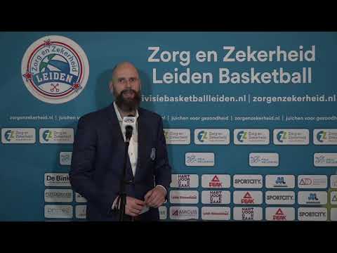 20210511 Zorg en Zekerheid Leiden - BAL Limburg, interviews (play-offs 1e ronde, terugwedstrijd)
