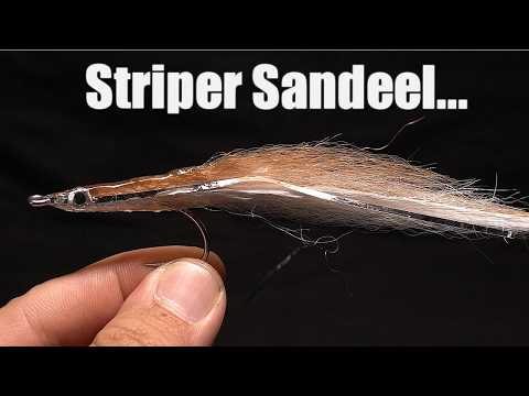 Tying A SF Blend Sand Eel Fly For Fall Striper Surf Fishing. Great Fly/Teaser For the Fall Run.