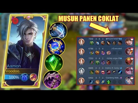 BEST BUILD AAMON 2022 BY GLOBAL AAMON!! BUAT MUSUH AUTO PANEN COKLAT!! || SUPER AAMON || MLBB