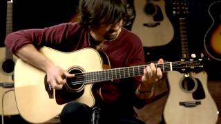 Takamine P4DC Dreadnought, cutaway électro-acoustique, Natural Gloss - Video