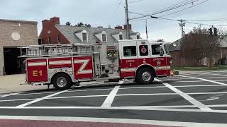 Stratford Engine 1 responding to a difficulty breathing chest pains call 4/21/2025