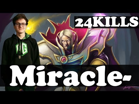 Miracle- 9000 MMR Plays Invoker WITH 24 KILLS vol 42 - Ranked Match Gameplay - Dota 2