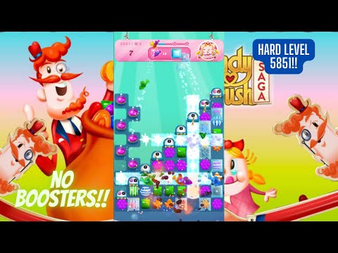 Candy Crush Saga Level 5851 | No Boosters