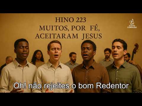 Hino 223 CCB - Muitos, por fé, aceitaram Jesus (estilo Coral Americano)