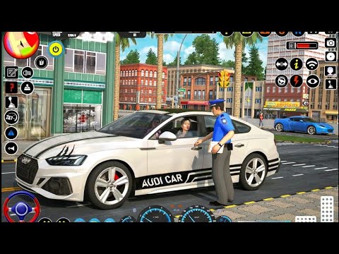 US POLICE Car Transfer Driving - police trailer truck driver simulator -- android system gameplay