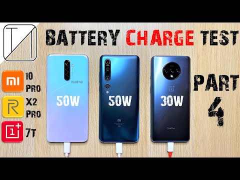 Xiaomi Mi 10 Pro vs Realme X2 Pro vs OnePlus 7T Charging Speed Test