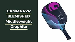 Video thumbnail: GAMMA RZR BLEMISHED Middleweight Graphite Pickleball Paddle