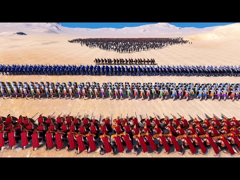 20GOLDEN KNIGHTS, 250(SPARTANS, ROMANS, HEAVY KNIGHTS) Vs 6,000 RUNNER ZOMBIES UEBS