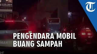 Viral Video Pengendara Mobil Buang Sampah di Jalan, Emosi saat Ada yang Lempar Lagi Plastik ke Dalam