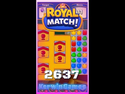 Royal Match Level 2637 - No Boosters Gameplay