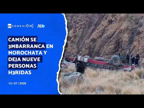 Camión se 3mbarranca en Morochata y deja nueve personas h3ridas, entre ellas menores de edad
