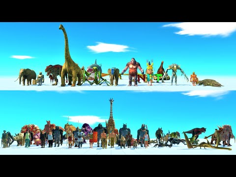 ALL boss and mini boss vs the rest unit factions animal revolt battle simulator