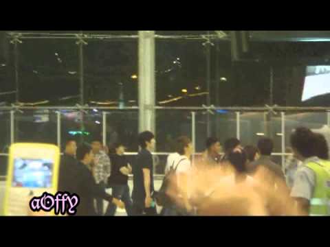 [Fancam] 120407 IU TVXQ Shinee Back to Korea ◑０◐