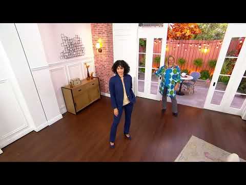 Studio Park x Jayne Brown Ponte Bootcut Pull-On Pants on QVC