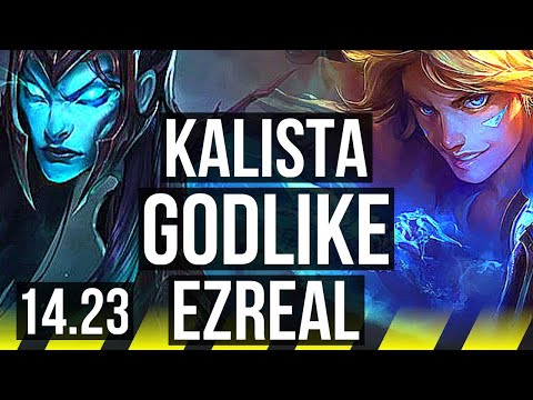 KALISTA & Sett vs EZREAL & Maokai (ADC) | Godlike | KR Master | 14.23