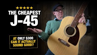 Video thumbnail for Can the Cheapest J-45 Sound Good?? Epiphone J-45 Studio Review by Acoustic Letter