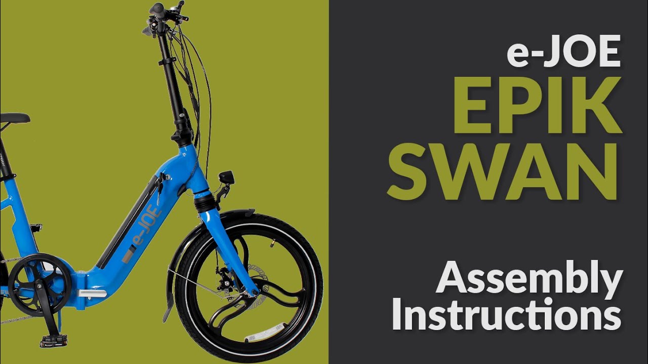 How to assemble e-JOE EPIK Swan Folding Electric Bike / Unboxing