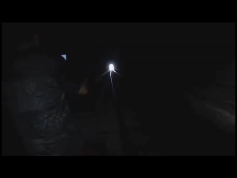 walking trough a train tunnel while the train is coming