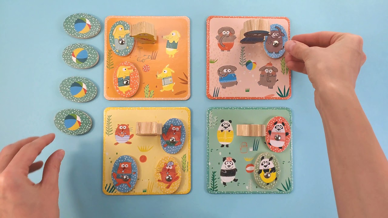 Набір ігор DJECO 4 в 1 Лудопарк (DJ01698)