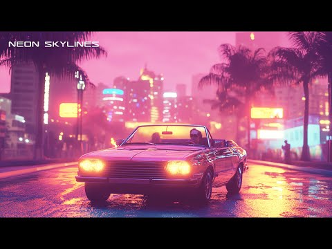 80’s Synthwave Playlist - Neon Skylines // Royalty Free Copyright Safe Music