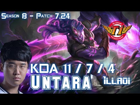 SKT T1 Untara ILLAOI vs ORNN Top - Patch 7.24 KR Ranked