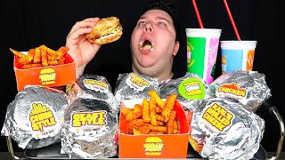 Trying EVERYTHING on the MrBeast Burger Menu • MUKBANG