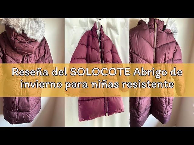 Vídeo relacionado con SOLOCOTE Abrigo de invierno para niños varones con forro de fleece pesado resistente al agua y al viento con capucha Parka para niños Armada 12 años