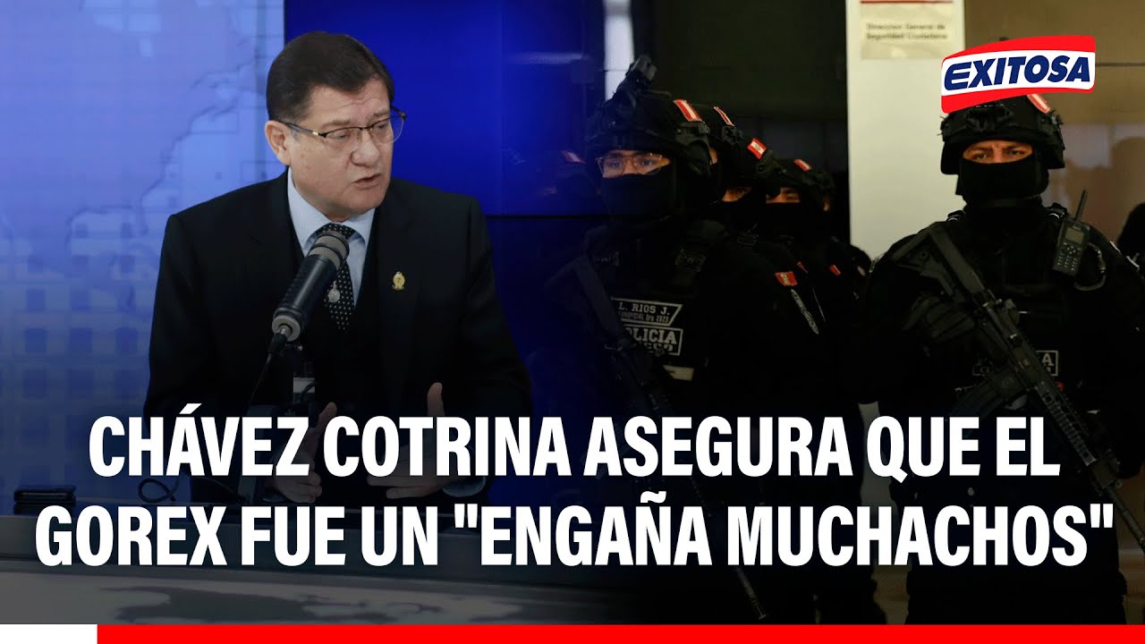 🔴🔵 Chávez Cotrina asegura que el Gorex fue un "engaña muchachos"