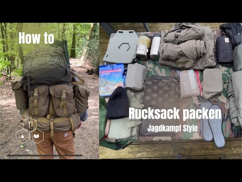 Rucksack richtig packen - 38 Kg Jagdkampf Loadout