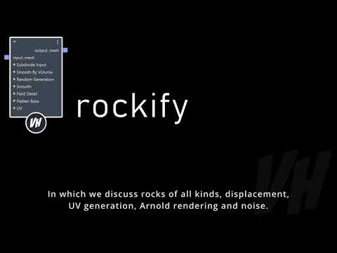 Rockify, UVs and Waiting for Arnold.