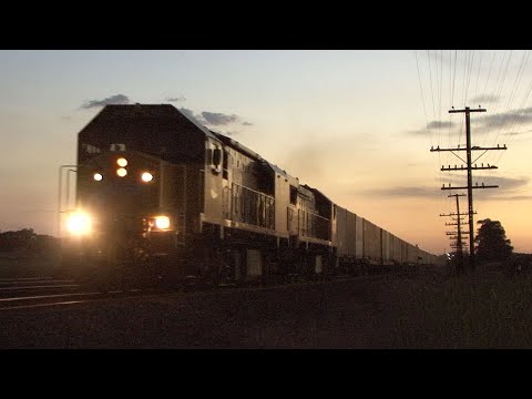 Trains in the evening at Donnybrook: Australian Trains