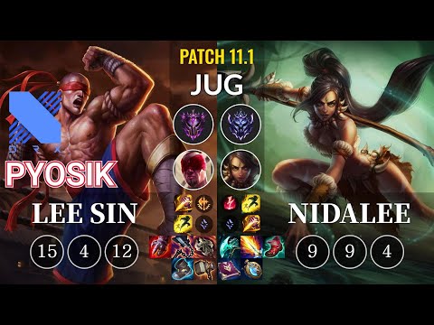 DRX Pyosik Lee Sin vs Nidalee Jungle - KR Patch 11.1