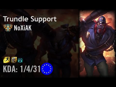 Trundle Support vs Sona - NoXiAK - EUW Challenger Patch 6.14