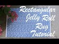 Rectangular Jelly Roll Rug Tutorial von Rectangular Jelly Roll Rug Tutorial von