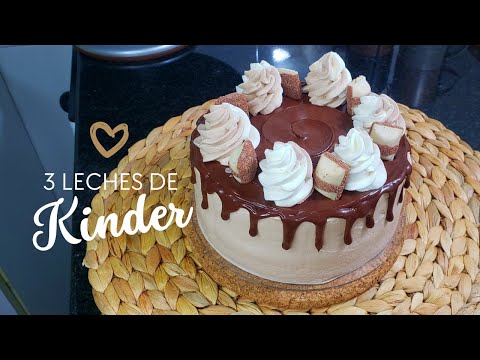 Pastel 3 leches de kinder bueno