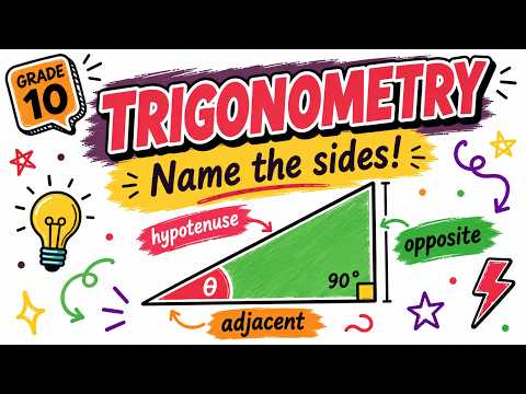 Introduction to Trigonometry | Naming the Sides of a Right-Angled Triangle | Grade 10 CAPS Math