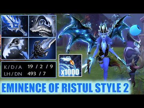 Queen of Pain IMBA Right Click Boss !! Eminence of Ristul Arcana Style 2 Dota 2 Immortal Gameplay