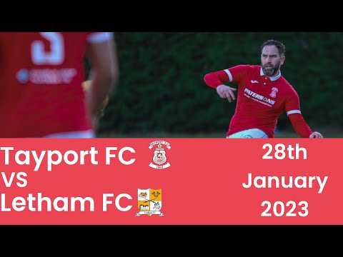 Tayport FC vs Letham FC - 28/01/23 - Highlights