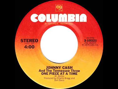 1976 HITS ARCHIVE: One Piece At A Time - Johnny Cash (stereo 45--#1 C&W hit)