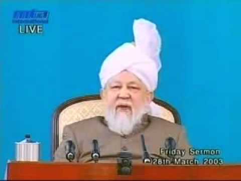 Friday Sermon 28 March 2003