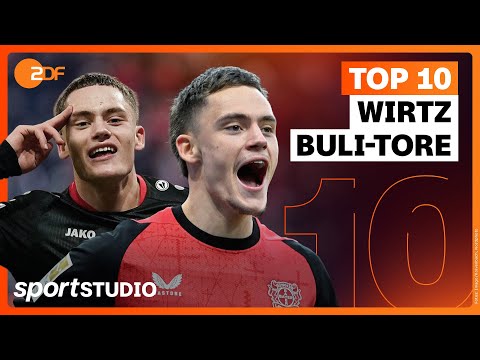 Top 10 Bundesliga-Tore von Florian Wirtz für Bayer 04 Leverkusen | sportstudio