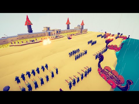 CAN 150x BRITISH ARMY DEFEND CASTLE? - Totally Accurate Battle Simulator TABS