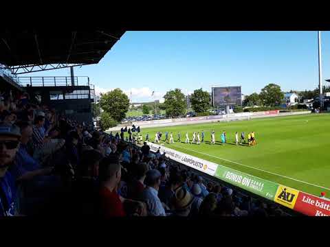 FC Inter Turku - FC Honka 3-1 the players are entering the Veritas Stadion 21. July 2019