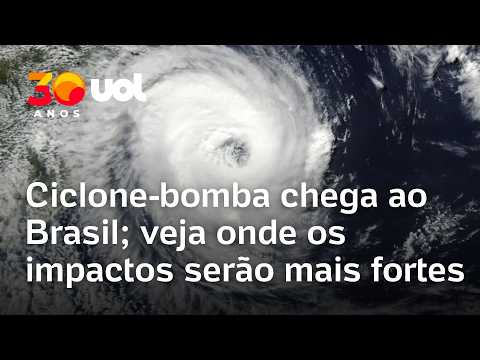 Ciclone-bomba começa a atuar hoje no Brasil; veja onde os impactos serão mais fortes