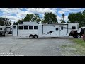 2023 Merhow 4 Horse Trailer | 14' LQ, Dinette, Couch, Hay Rack! 